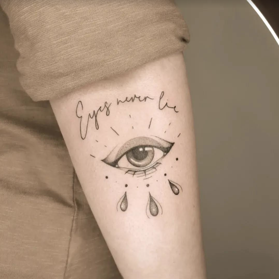 Sketch Eye Tattoo Idea  BlackInk